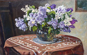 vita37.de | Peter Punt: Fliederstrau / Bouquet of lilac on a table (#0210)